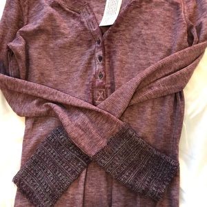 Brand new long sleeve purple top